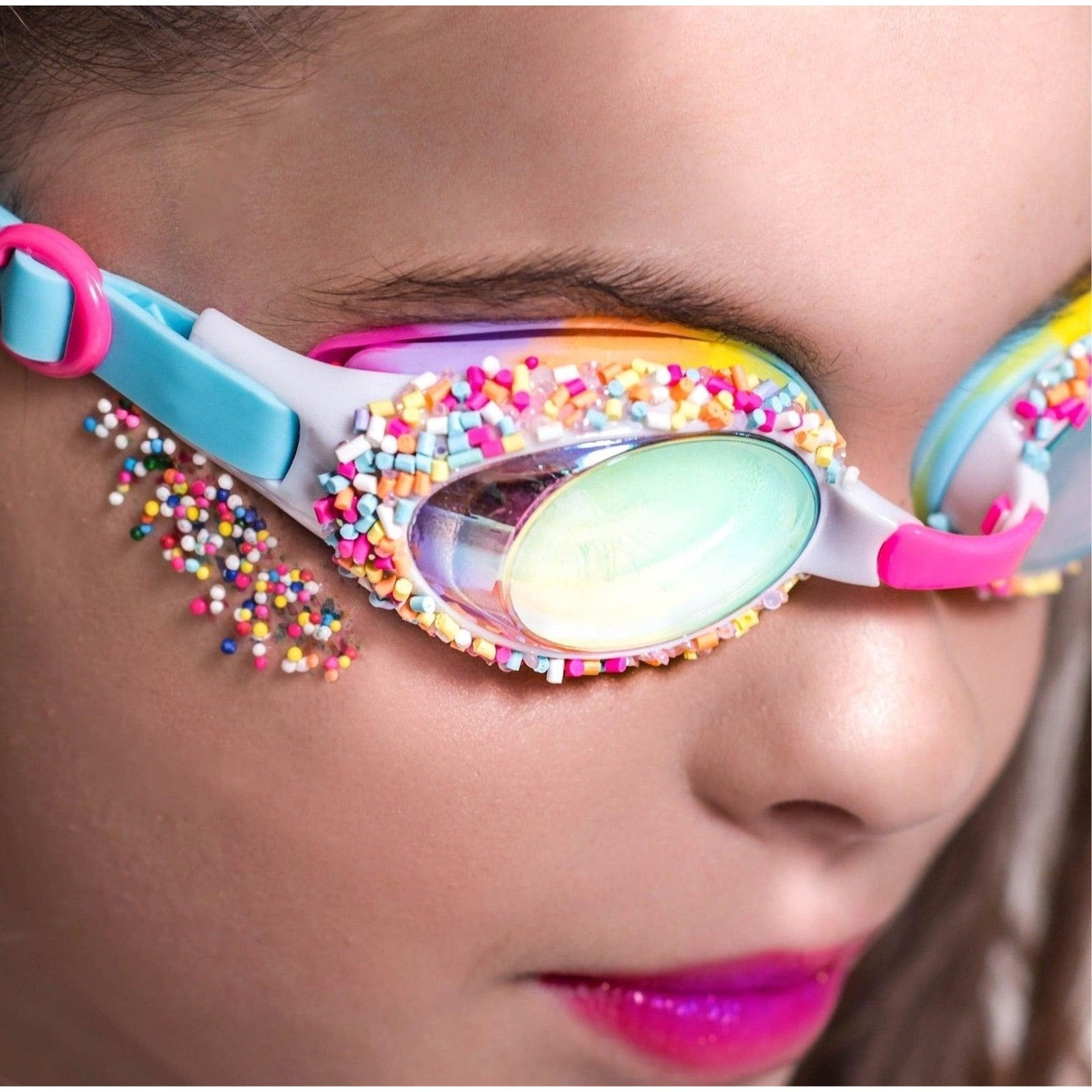 Sweet Summer Multi Girls Colored Kids Swim Goggles Karadise Boutique