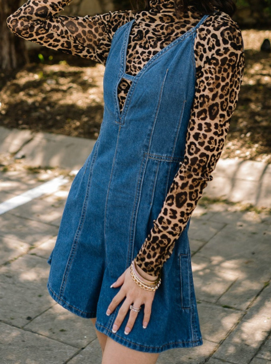 Denim Rompers