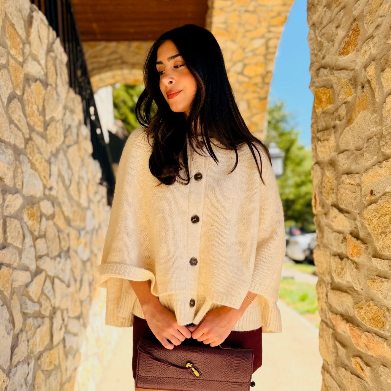 The Darcy Draped Knit Cardigan