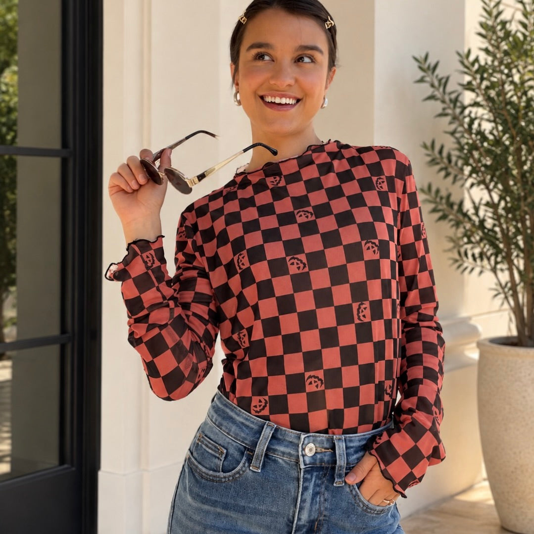 The Trick or Chic Mesh Top