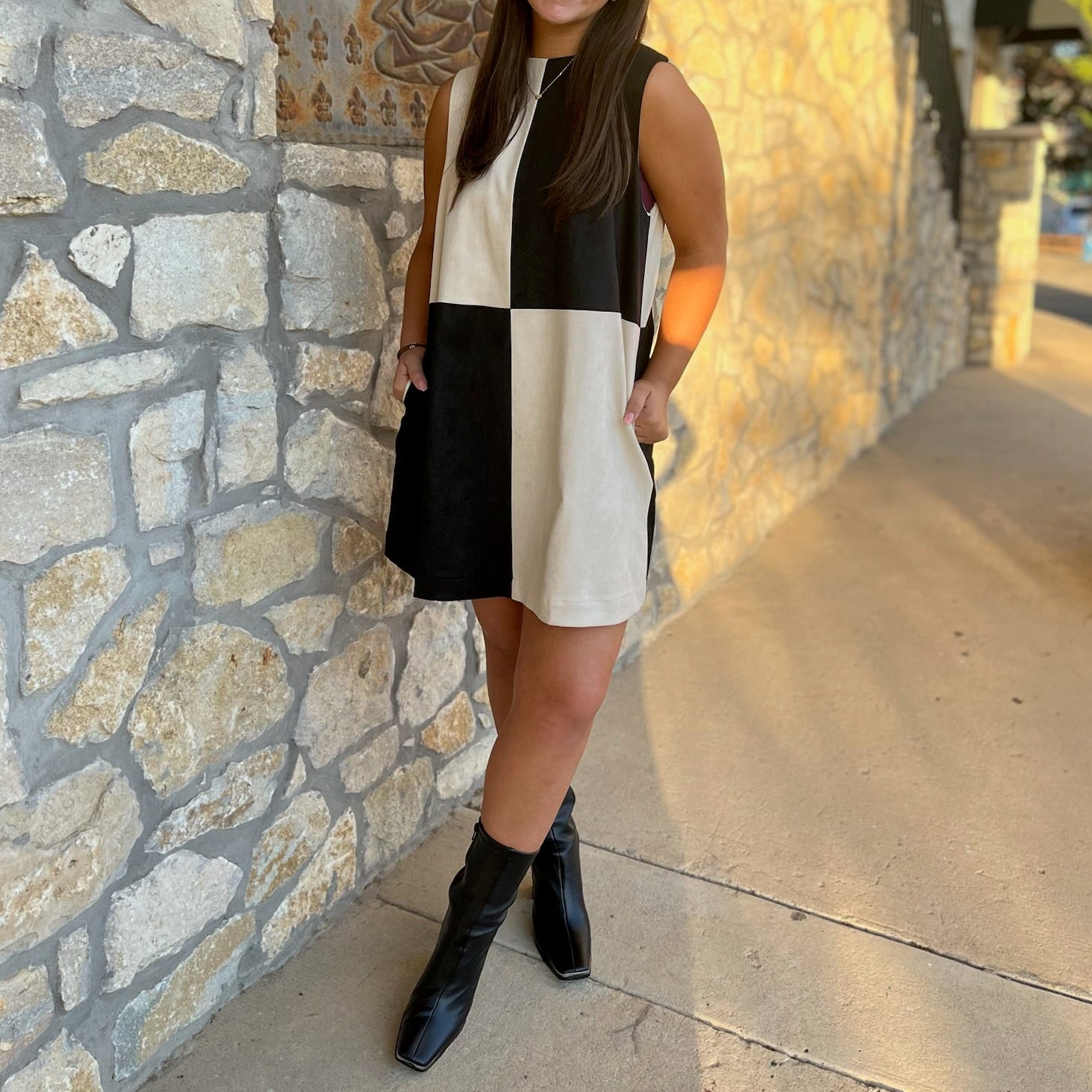 faux leather booties, booties, fall booties, winter booties, boots, fall boots, winter boots, mid calf booties, mid calf boots, black booties, black pleather booties, black pleather boots, black faux leather boots, chunky heel boots, chunky heel booties, metal toe trim booties, metal toe trim boots, pointed toe boots, pointed toe booties, cold weather booties, cold weather boots, business casual shoes, business casual booties 