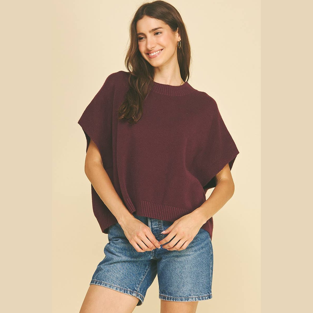 Florence Drop Shoulder Classic Sweater Top