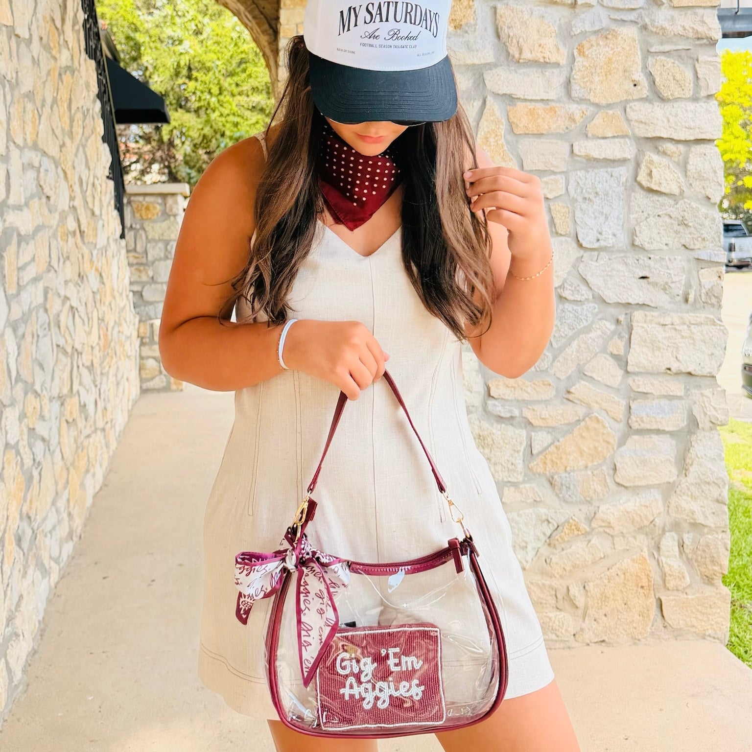 Texas A&M Aggies Ribbon Clear Bag