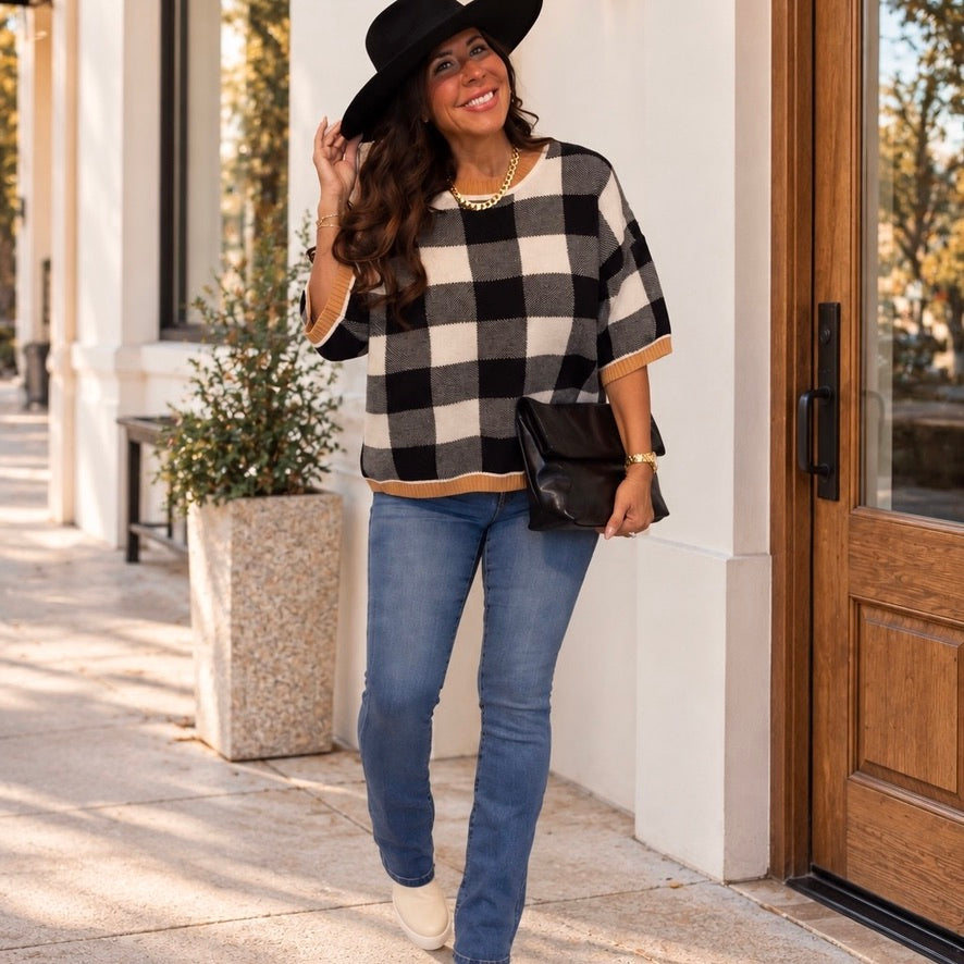 Walking on Sunshine Slim Dark Wash Bootcut Jeans