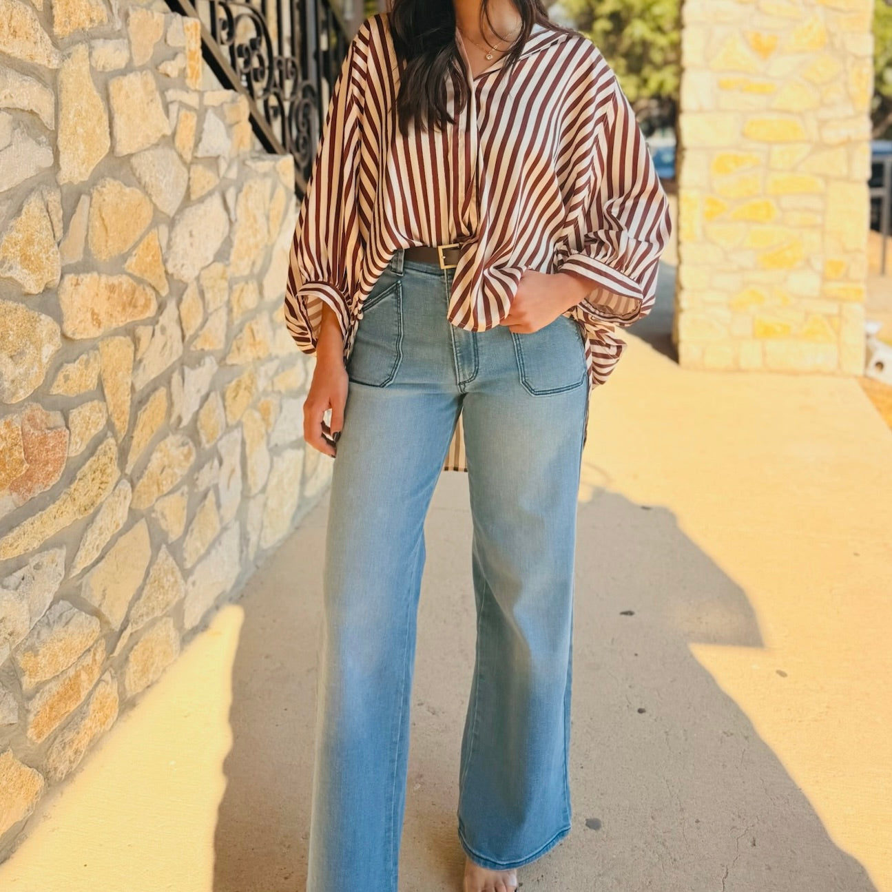 Holland Park High Rise Ultra Stretch Wide Leg Jeans