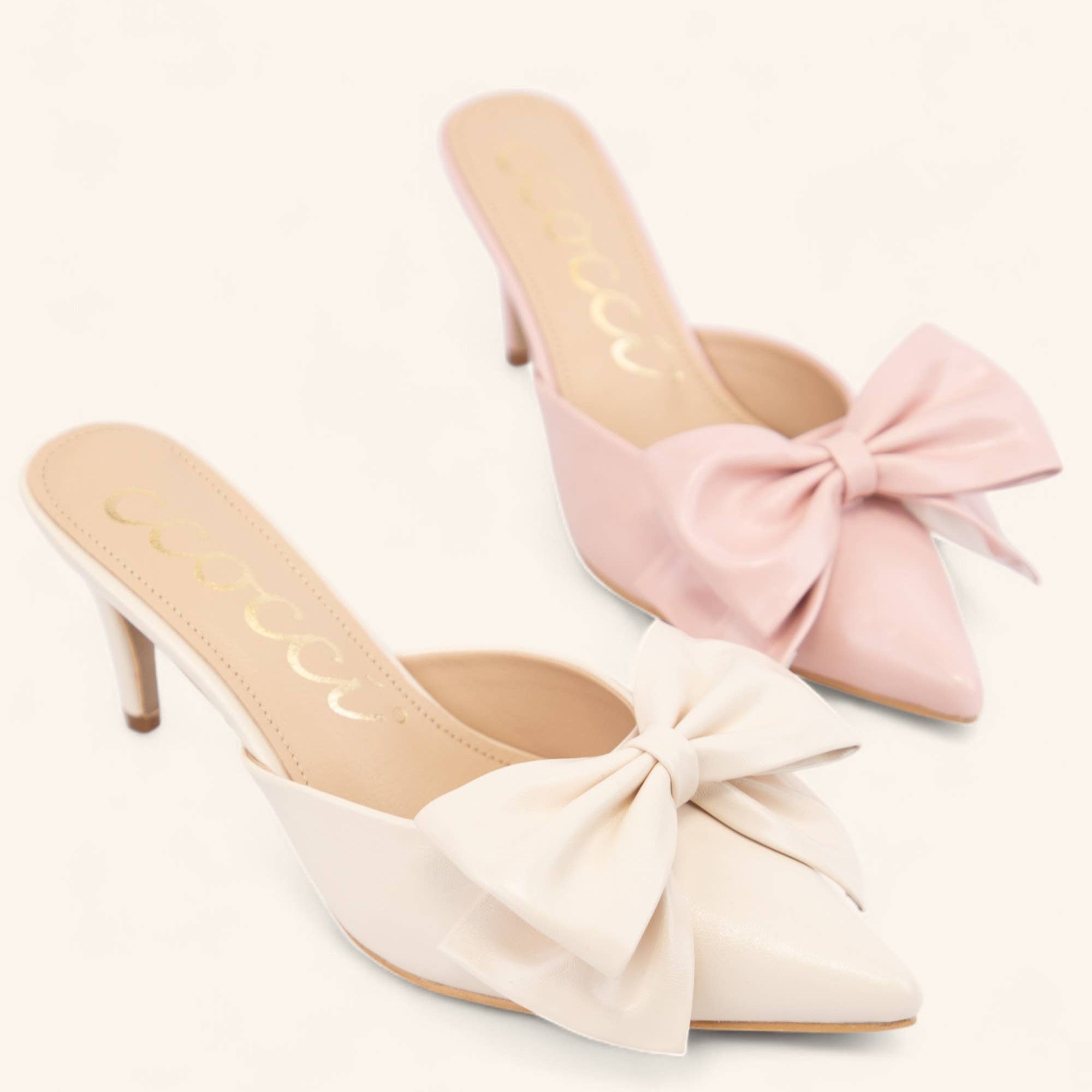 Pink Bow Detailed Heels, Pink Bow Detailed Heels McKinney Texas, Pink Bow Detailed Heels Karadise, Pink Bow Detailed Heels Karadise Boutique, Pink Bow Detailed Heels Formal Heels, Wedding Guest Heels.