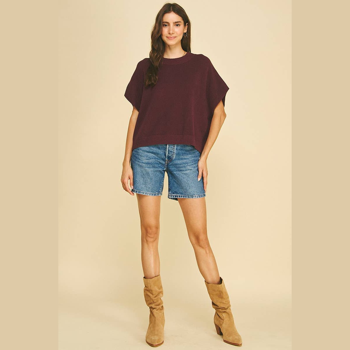 Florence Drop Shoulder Classic Sweater Top