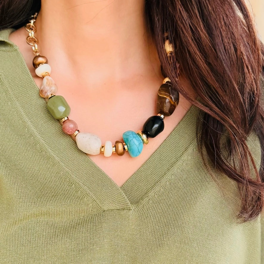 The Meadowstone Mixed Stone Necklace
