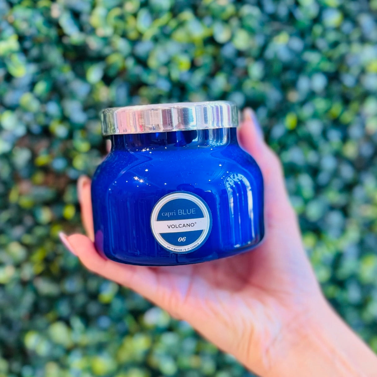 Volcano Signature Blue 8oz Petite Candle - Karadise Boutique