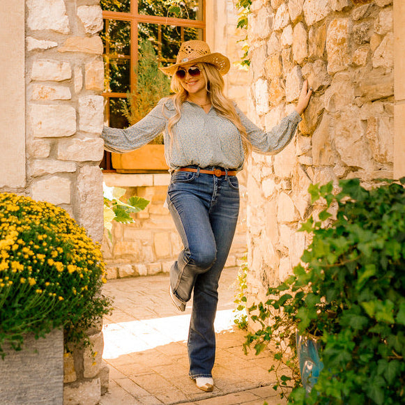 boho blouse, floral blouse, ditsy floral top, ruffle shoulder blouse, v neck floral top, long sleeve blouse, feminine boho top, breezy summer blouse, spring floral blouse, fall transition top, lined floral blouse, cotton lace detail top, button back blouse, boutique floral top, casual chic blouse, romantic boho style, cute floral shirt, lightweight floral top, versatile blouse, trendy boho top