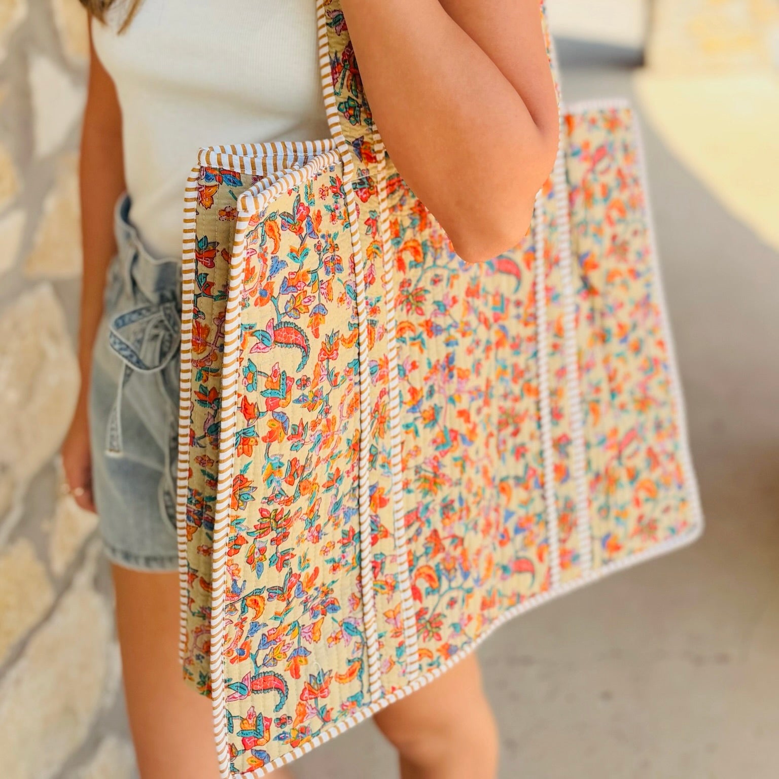 The Marigold Meadow Quilted Tote & Bag Collection