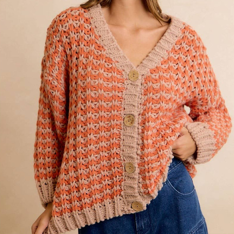 The Callie Harvest Chunky Knit Cardigan