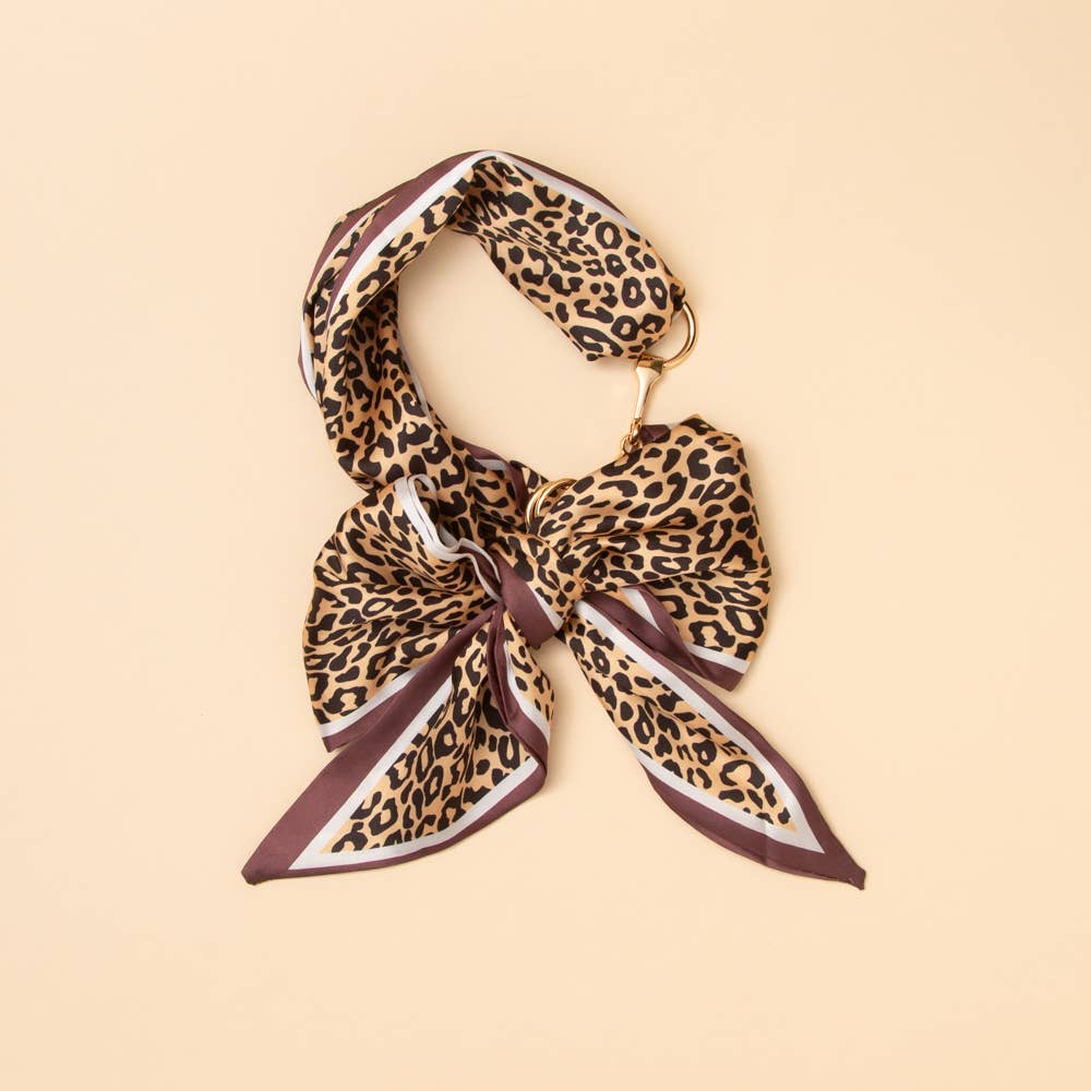 The Maisie Leopard Scarf Necklace