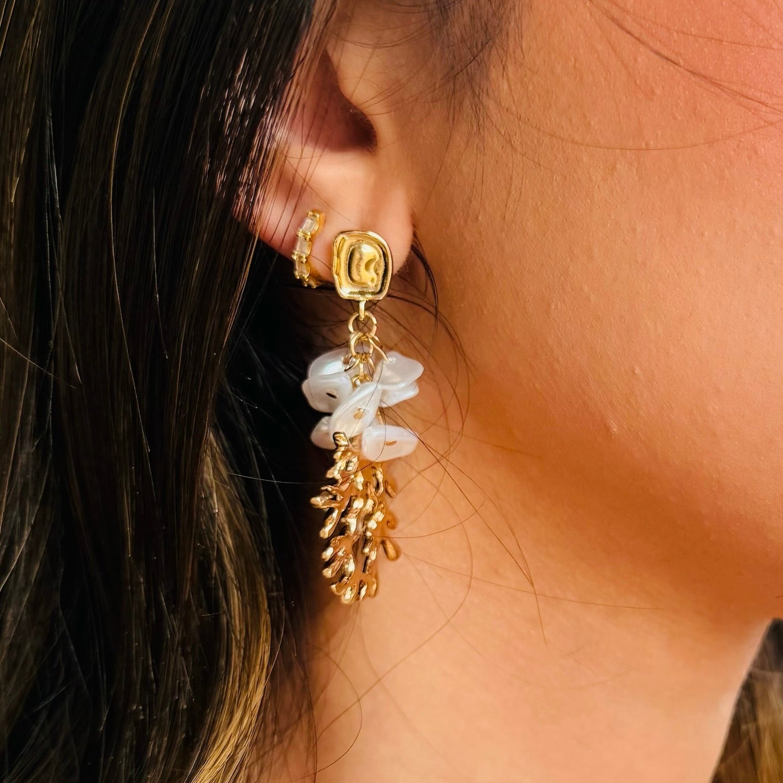 The Golden Reef Earrings