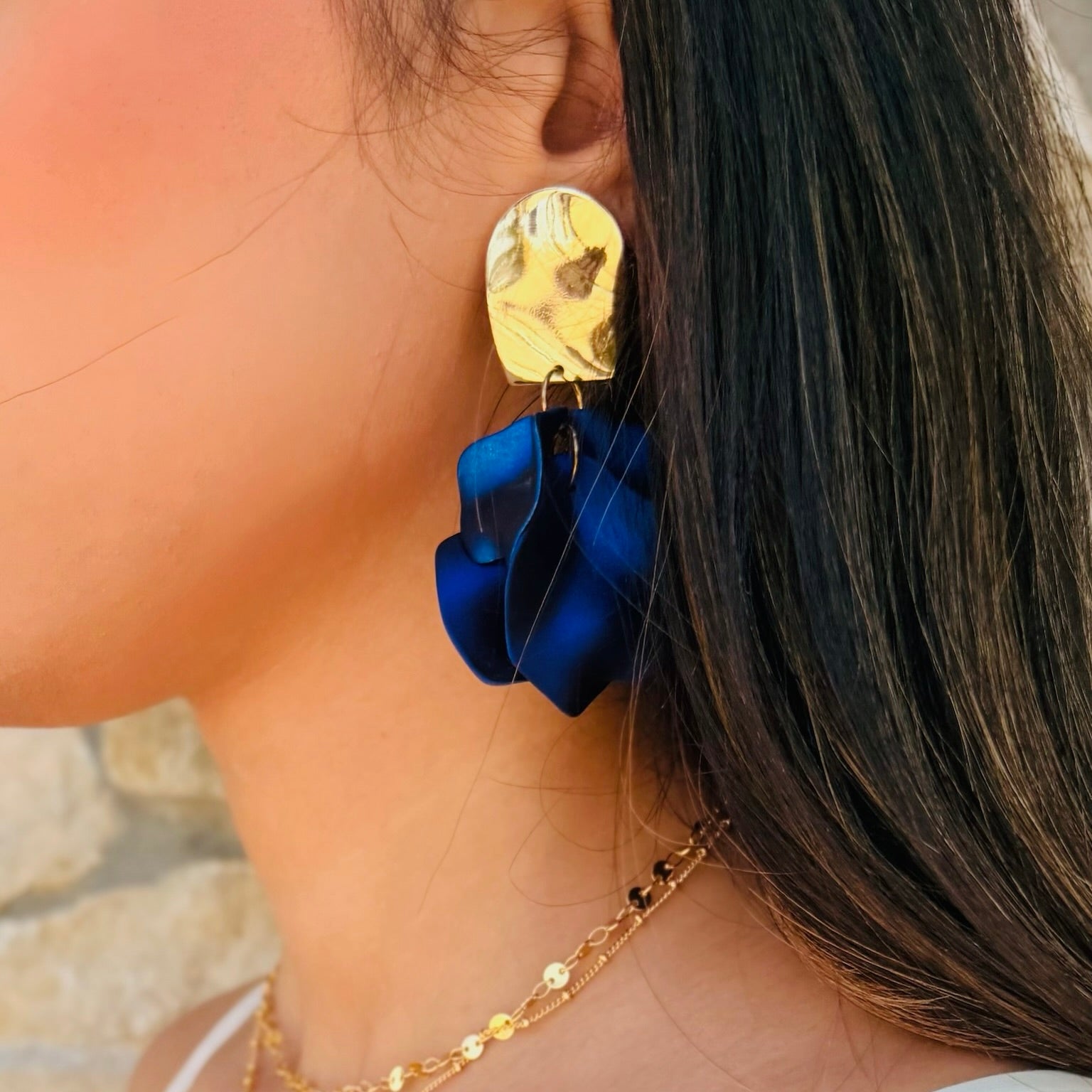 Pleasant Pop Dangle Drop Petal Earrings