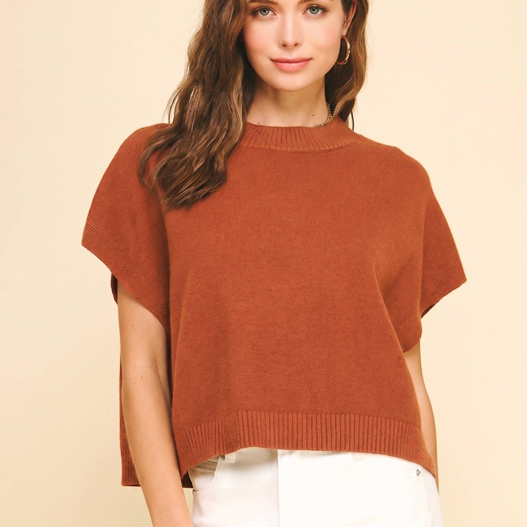 Florence Drop Shoulder Classic Sweater Top