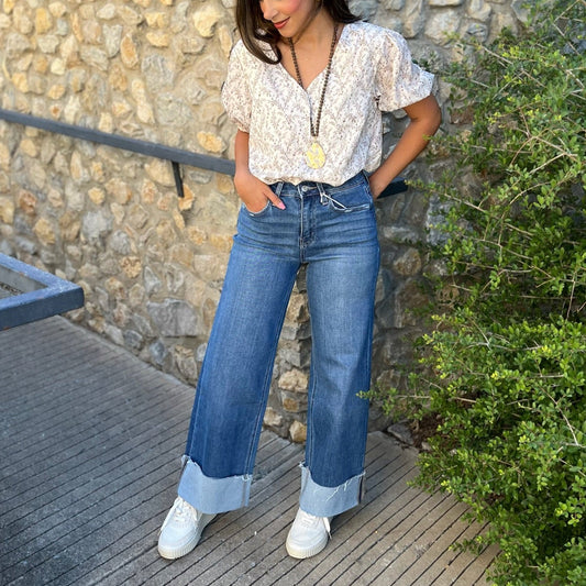 high rise wide leg jeans, cuffed ankle jeans women, wide leg ankle jeans, comfort stretch denim, high waisted jeans women, cuffed wide leg jeans, light wash wide leg jeans, distressed ankle jeans, everyday wide leg denim, casual friday jeans women, coffee date outfit jeans, jeans with sneakers women, jeans with heels women, flattering high rise jeans, stretch denim jeans women, modern wide leg jeans, boutique denim women, versatile everyday jeans