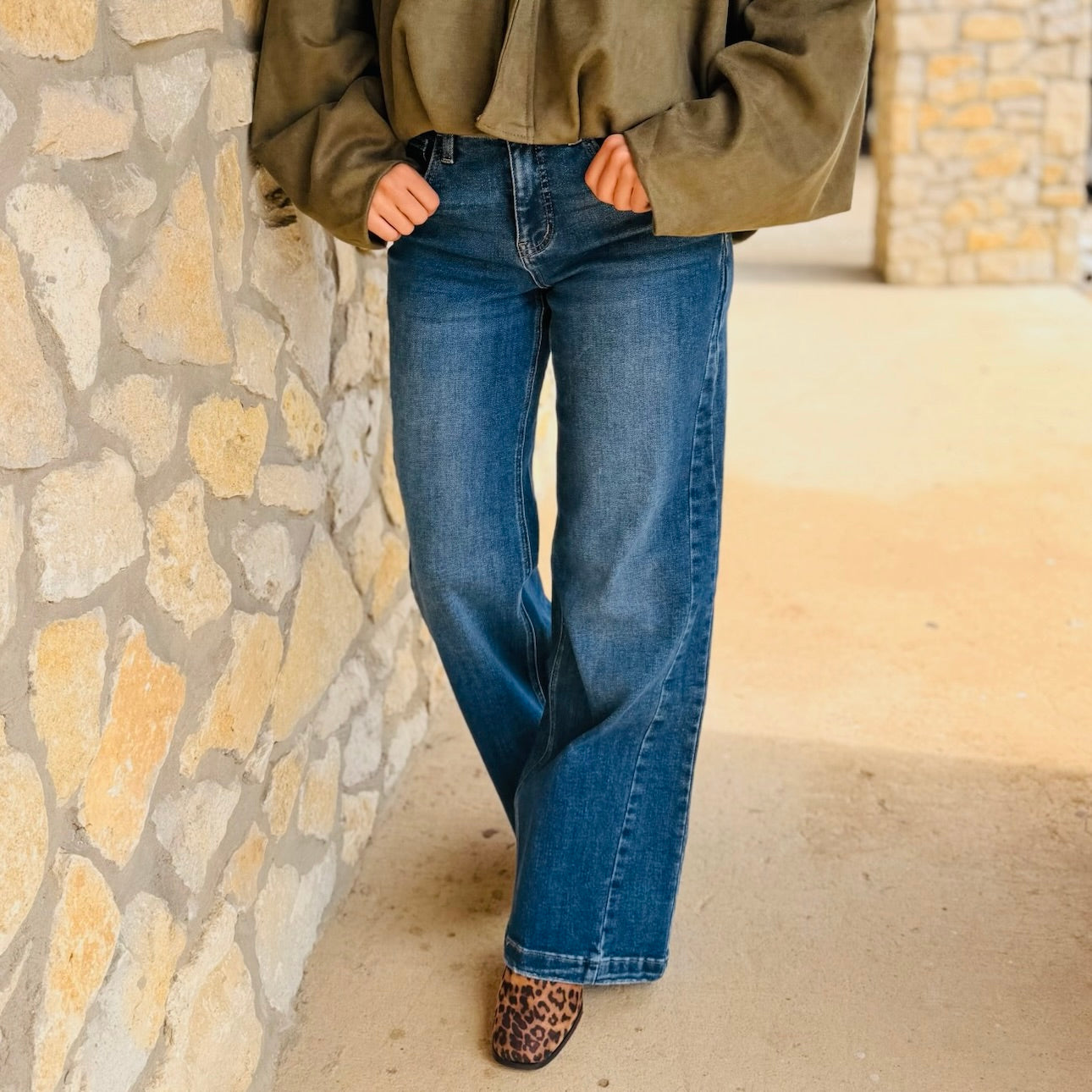 Wyatt High Rise Wide Leg Jeans