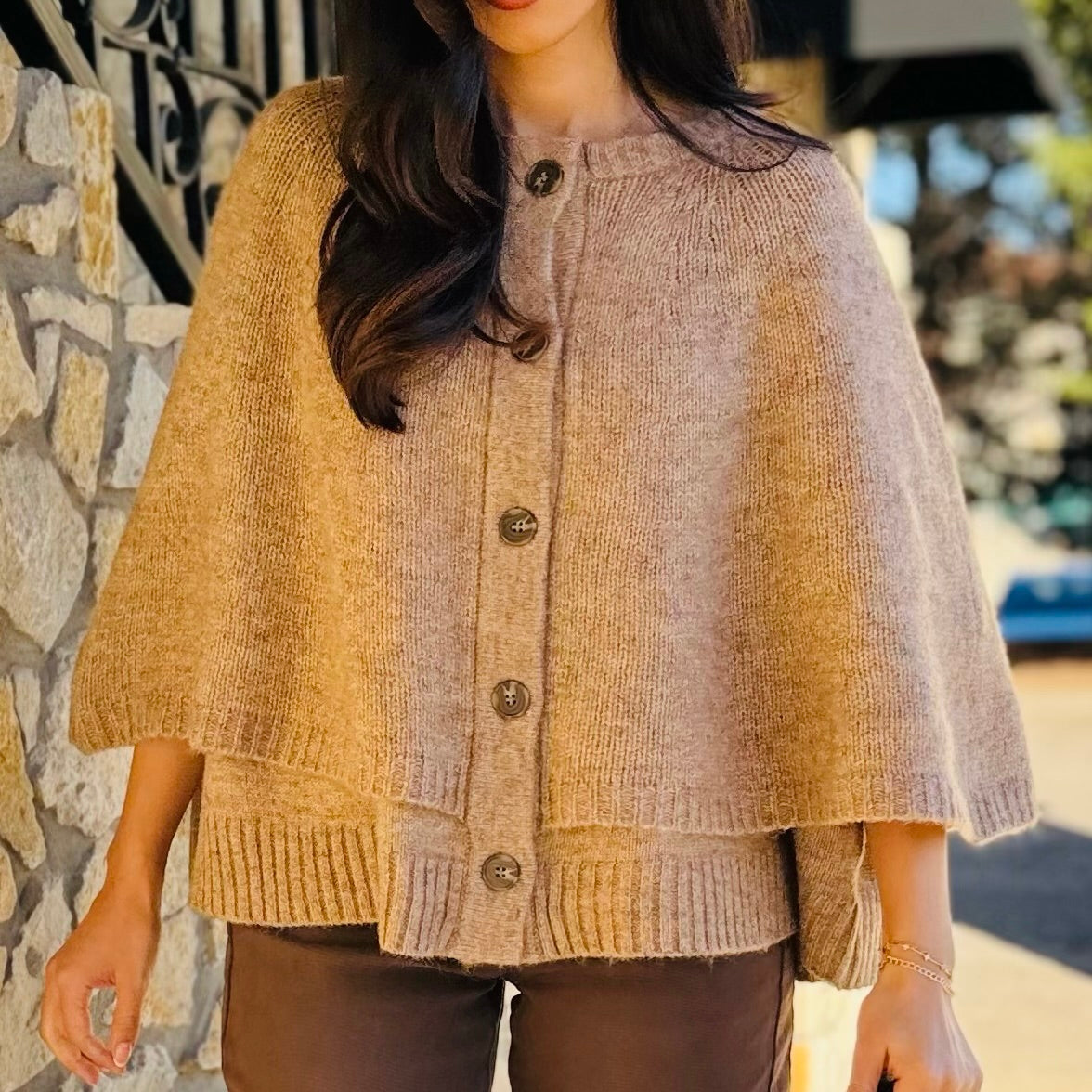 The Darcy Draped Knit Cardigan