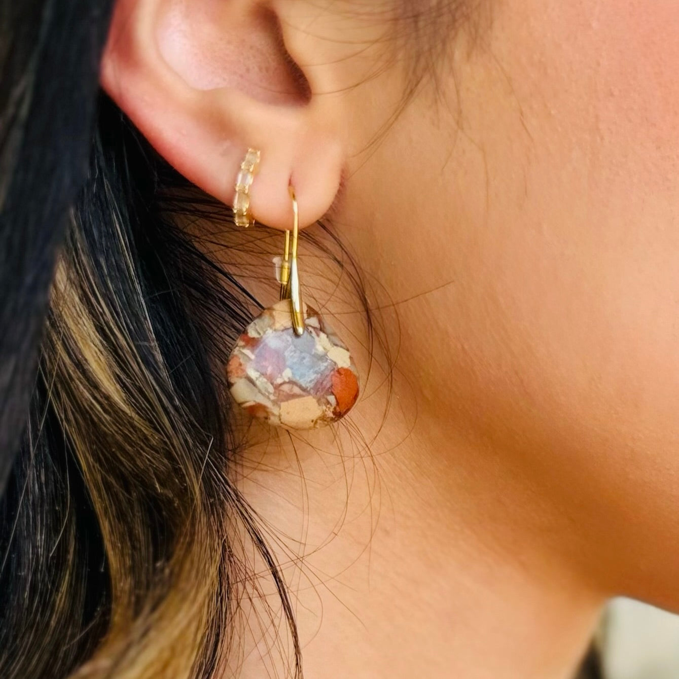 The Canyon Stone Teardrop Earrings