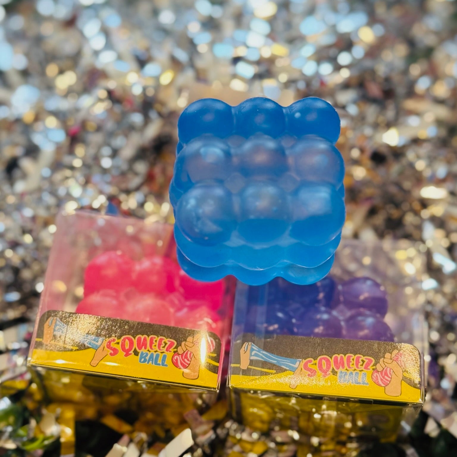 Bubble Pop Viral Embossed Ice Cube Squishy Toy
