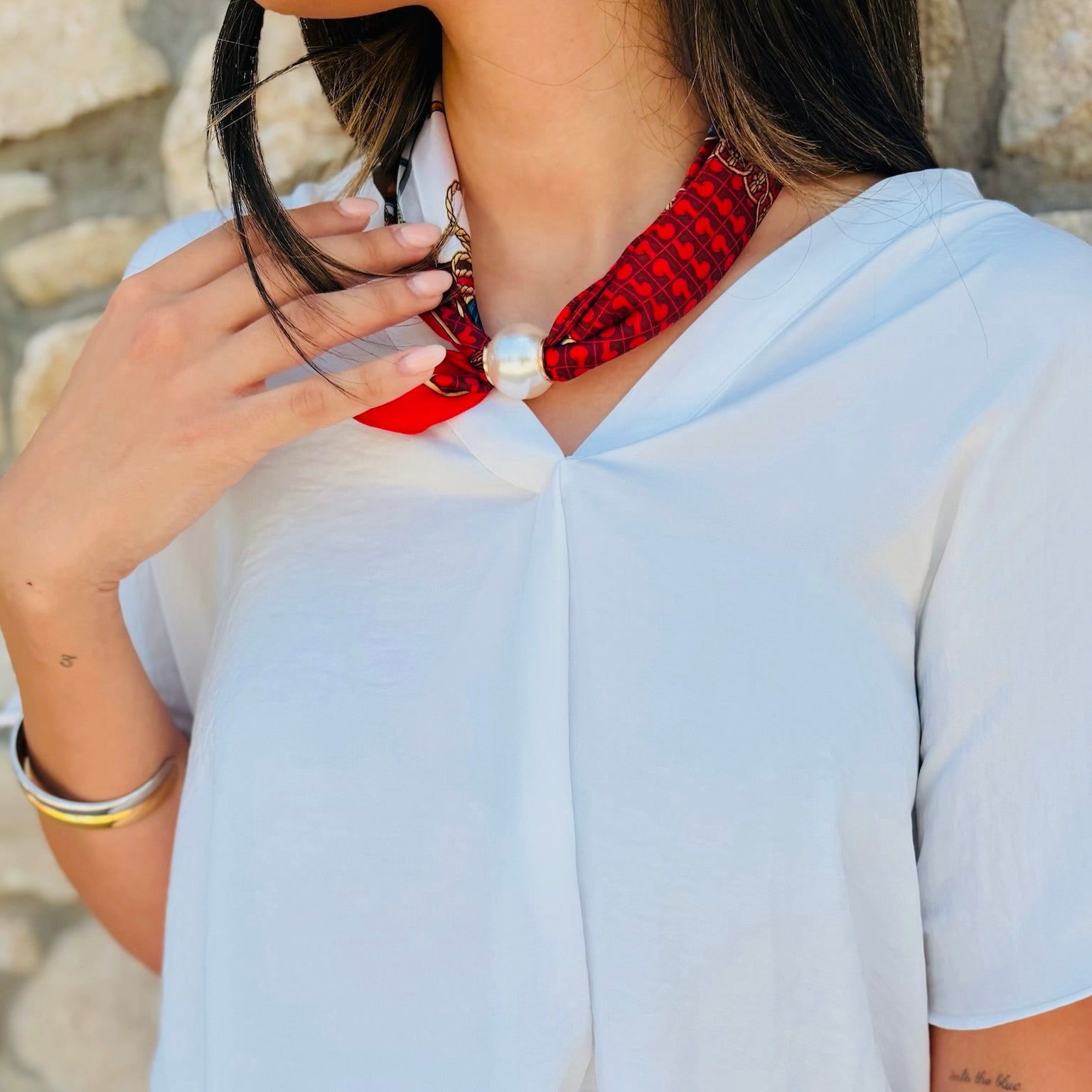 The Couture Charm Magnetic Scarf Necklace