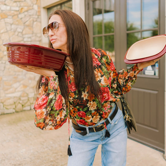 floral blouse, floral print top, high neck blouse, peasant sleeve top, smocked cuff blouse, tie front top, feminine floral top, chic work blouse, dinner date outfit, woven floral blouse, elegant floral shirt, boutique top, stylish fall blouse, office to evening top, floral high neck shirt, trendy floral blouse, women’s printed blouse, versatile floral top, romantic feminine style, cute floral top