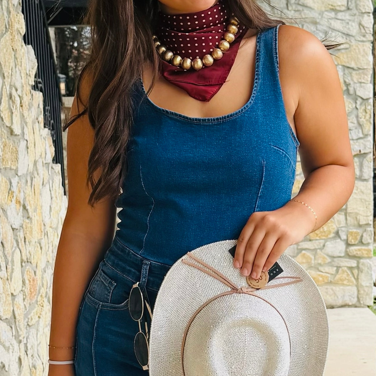 Maroon & Mighty Dotted Bandana