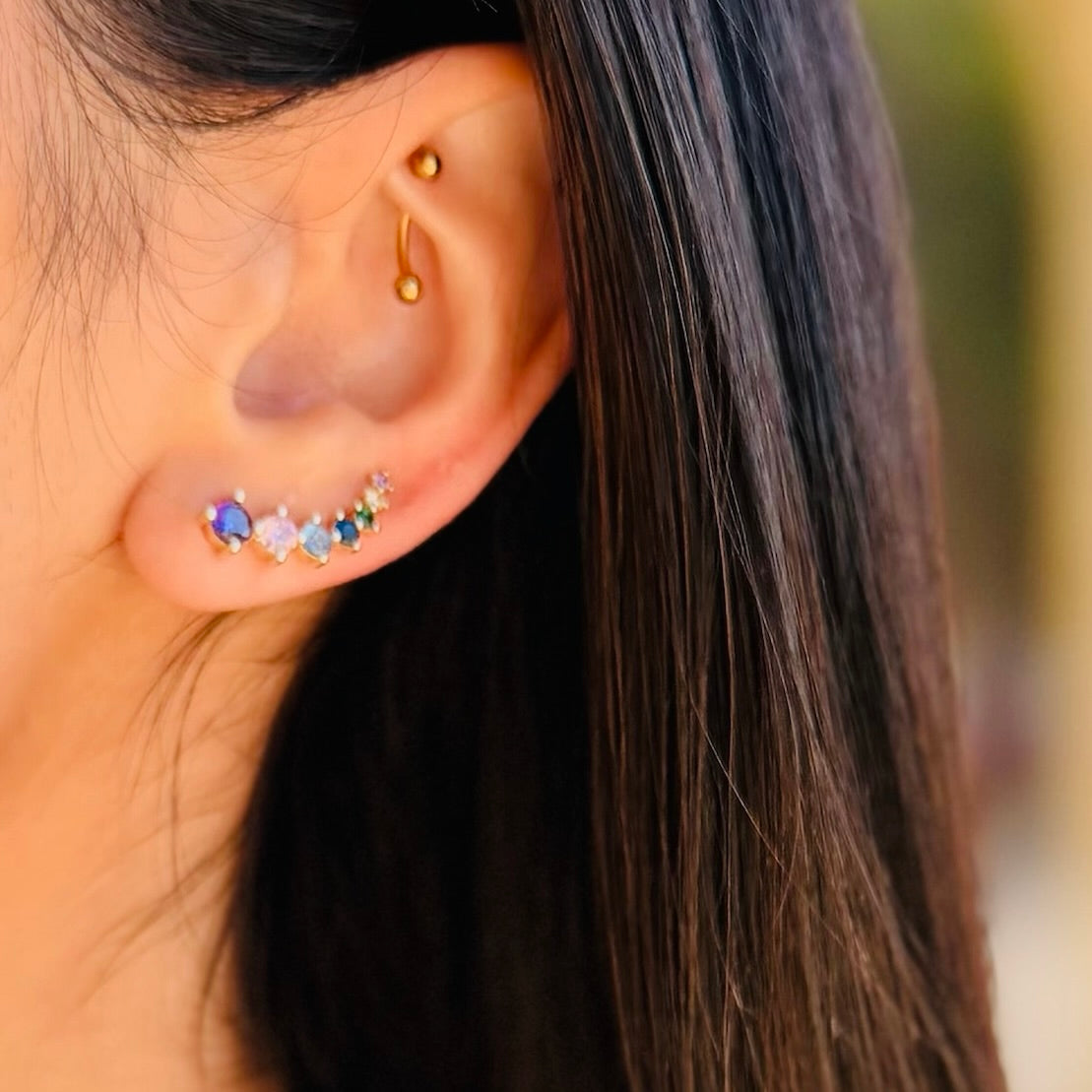 All Smiles Ear Climbers Earring