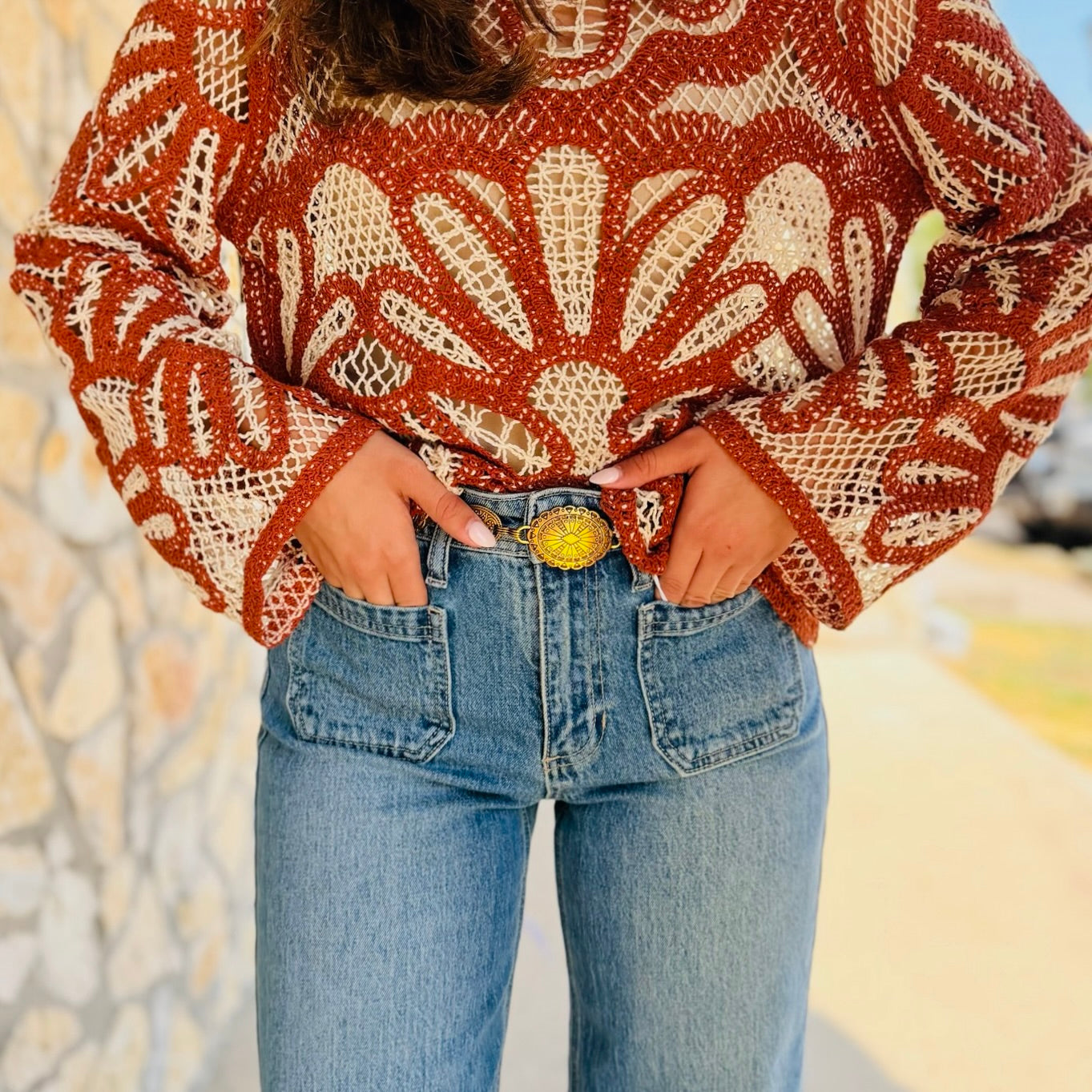 Saddle Up Boho Western Chain Belt