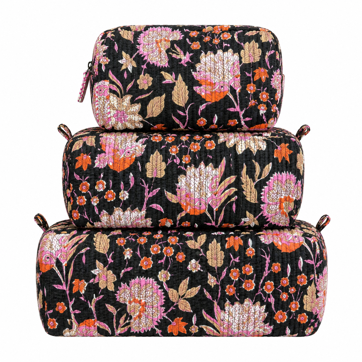 The Midnight Bloom Quilted Tote & Bag Collection