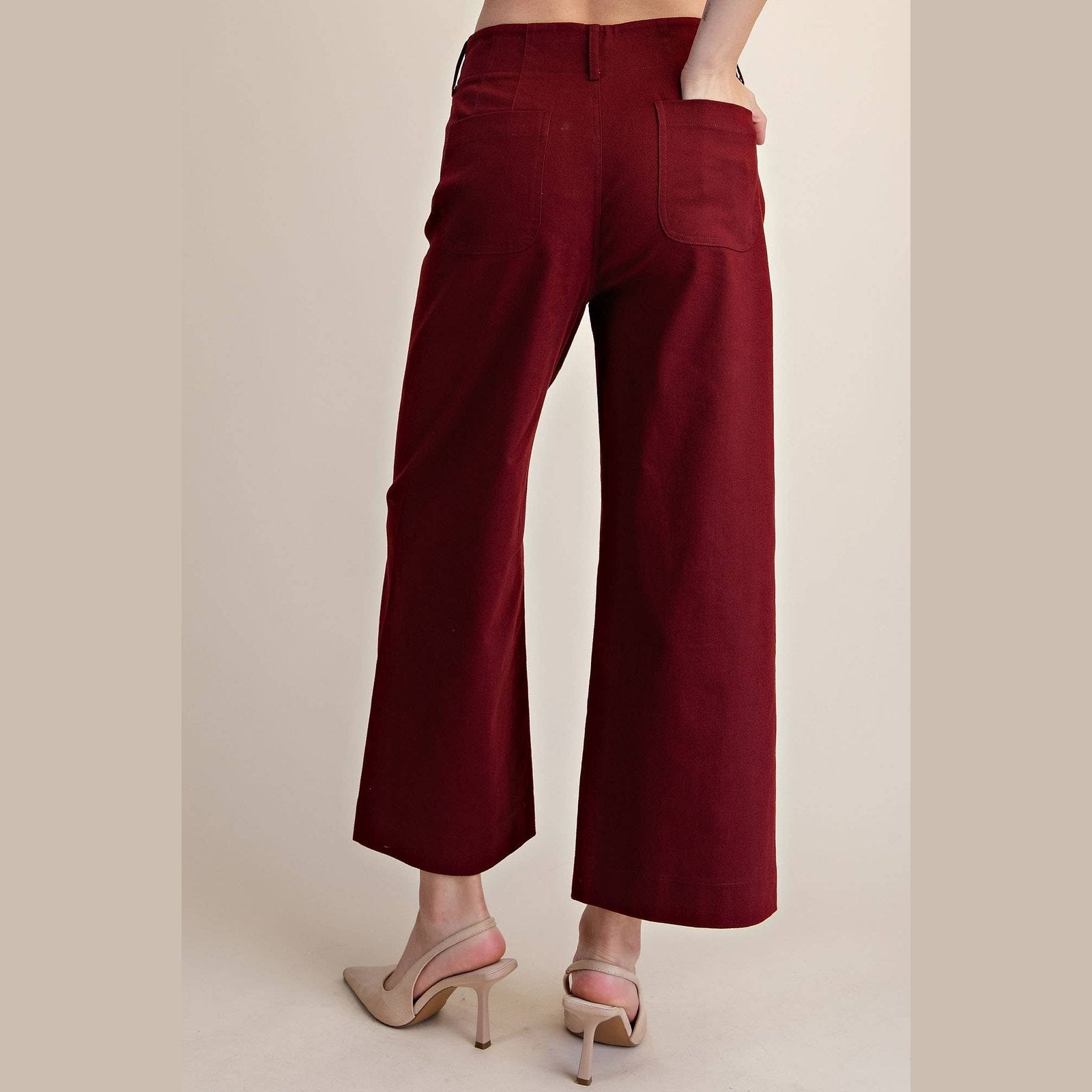 The Camille Scalloped Wide Leg Pants