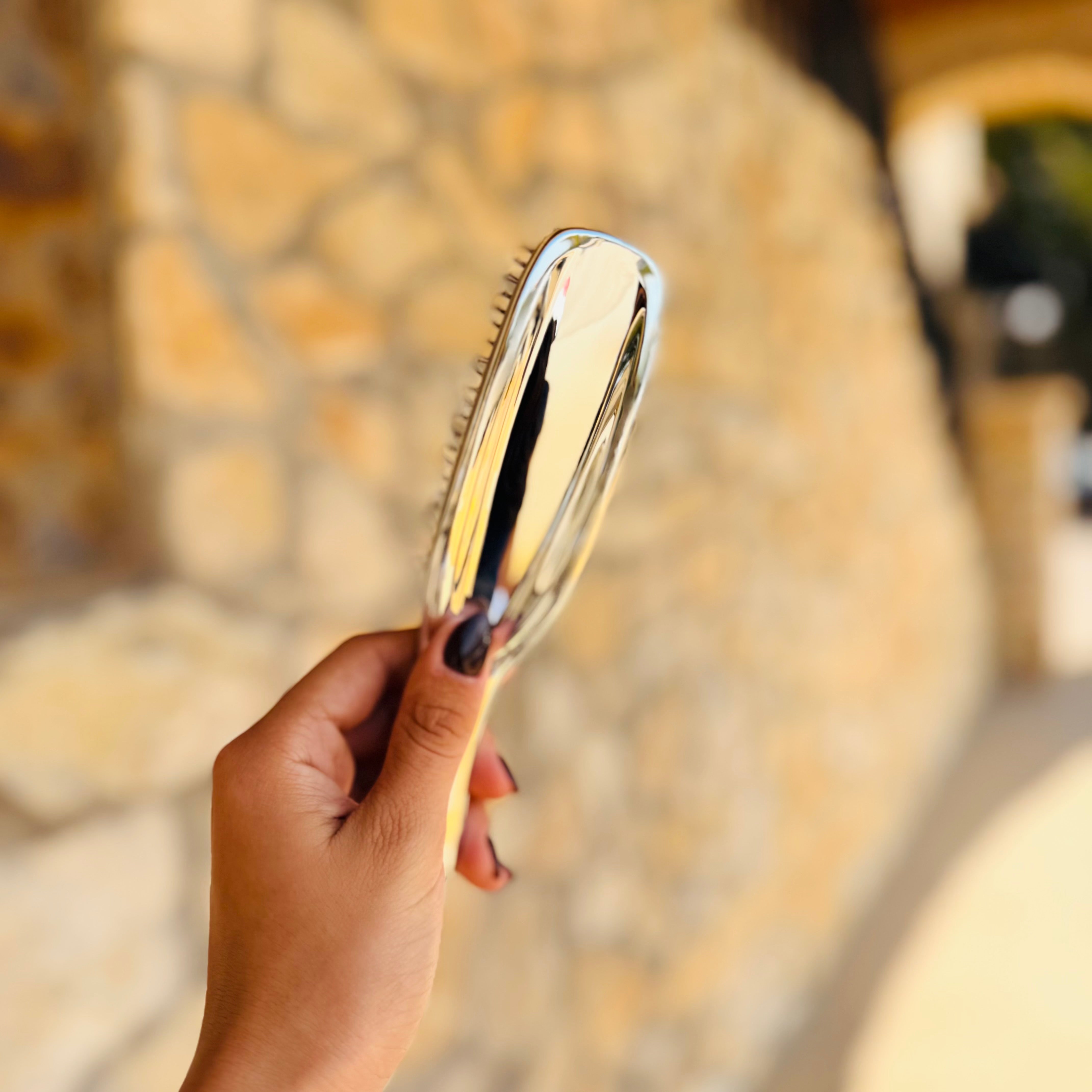 The Mila Metallic Hair Brush