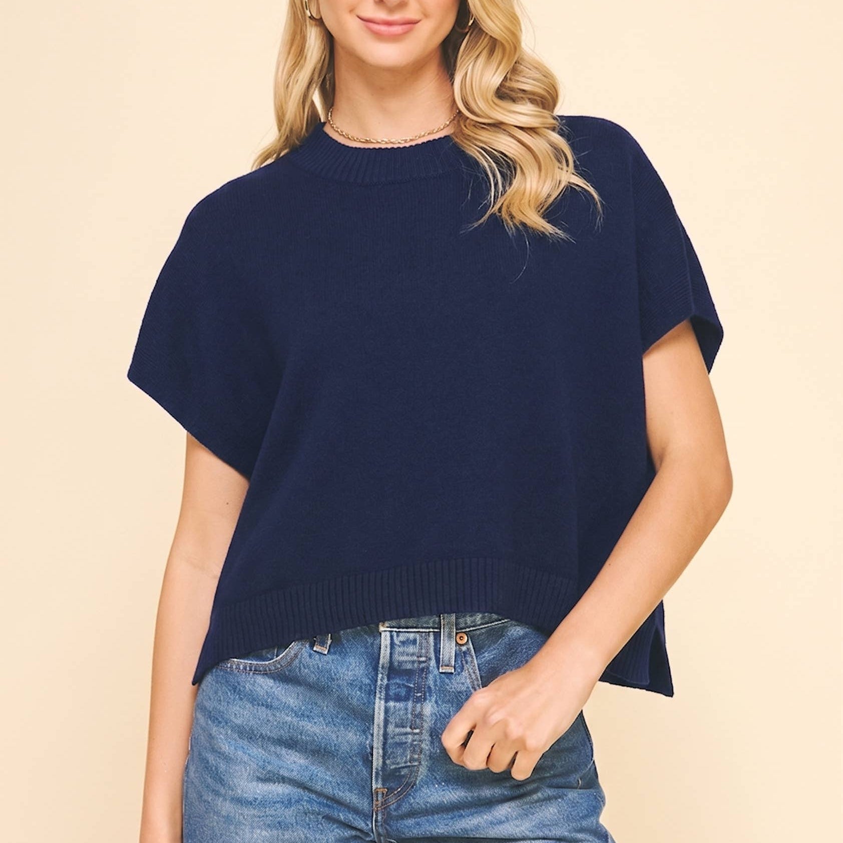 Florence Drop Shoulder Classic Sweater Top
