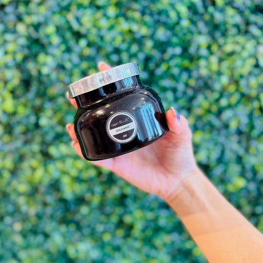 Volcano Signature Black 8oz Petite Candle - Karadise Boutique