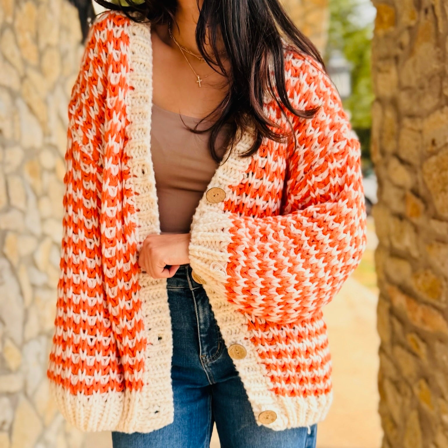 The Callie Harvest Chunky Knit Cardigan