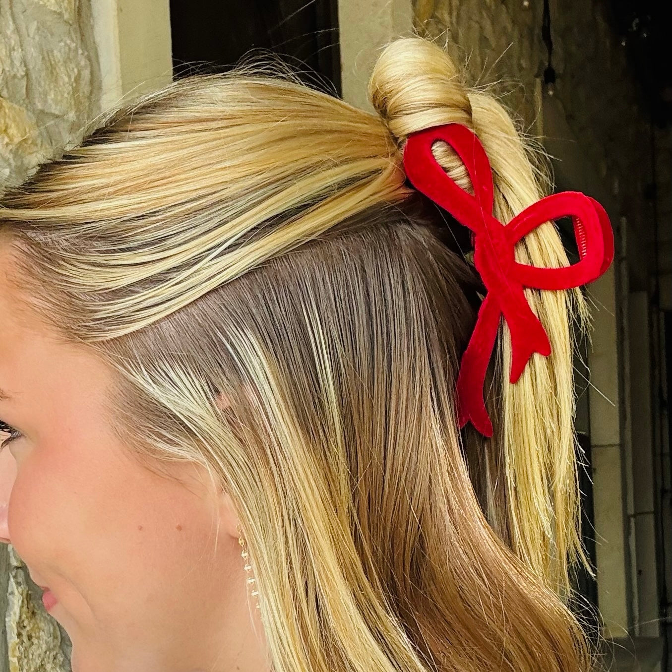 Sweet Darling Velvet Bow Hair Clip