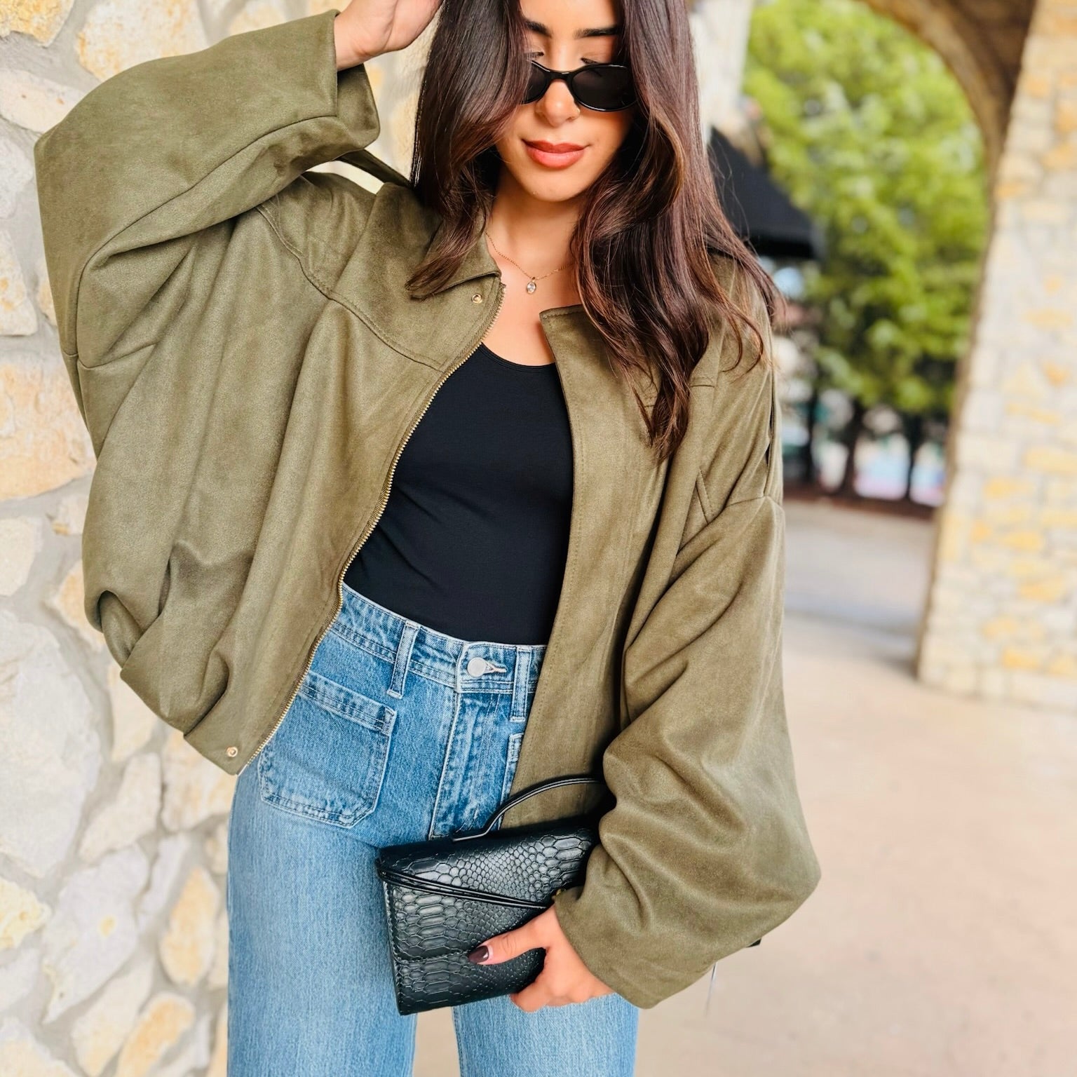 The Sienna Snakeskin Clutch