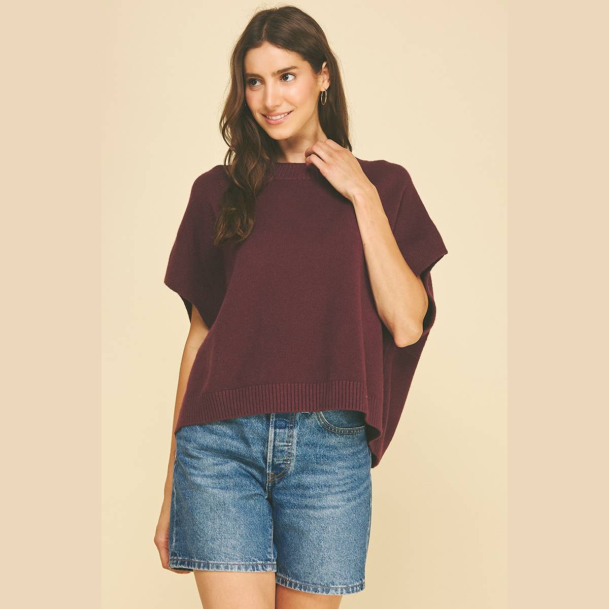 Florence Drop Shoulder Classic Sweater Top