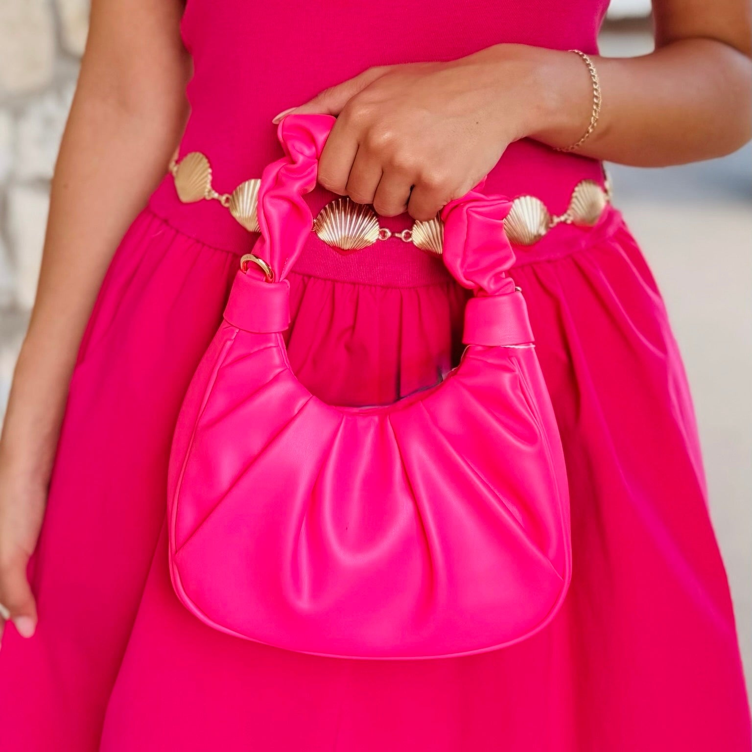 Berkley Ruched Shoulder Bag