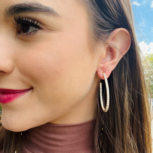 diamond hoop earrings, gold hoop earrings, silver hoop earrings, sparkly hoops, rhinestone hoop earrings, classic hoop earrings, elegant jewelry, lightweight hoops, everyday earrings, statement hoops, dainty diamond earrings, gold and silver jewelry, timeless earrings, chic hoop earrings, dressy hoops, stud dangle earrings, glam earrings, special occasion jewelry, gift for her, fashion hoop earrings