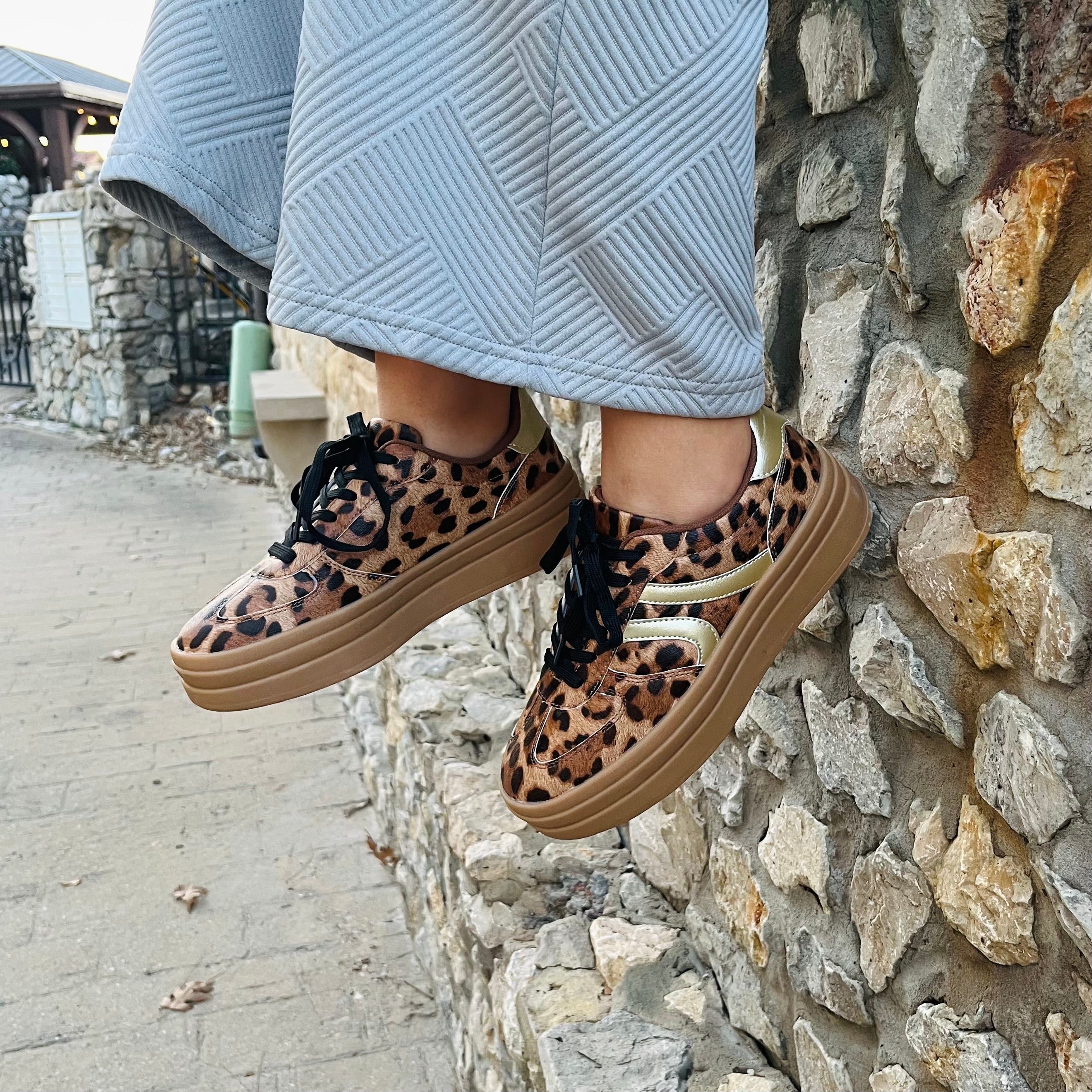 leopard platform sneakers, platform sneakers, leopard sneakers, leopard trend, trending leopard, leopard print, leopard pattern, platform shoes, spring shoes, 2025 shoes, 2025 trends, fun sneakers, casual sneakers
