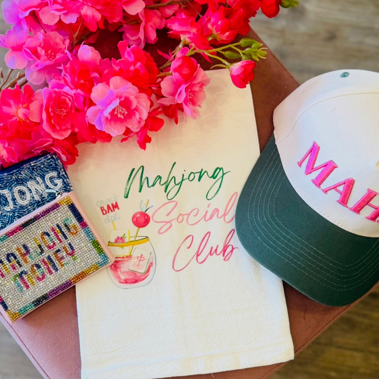 Mahjong Social Club Cotton Tea Towel