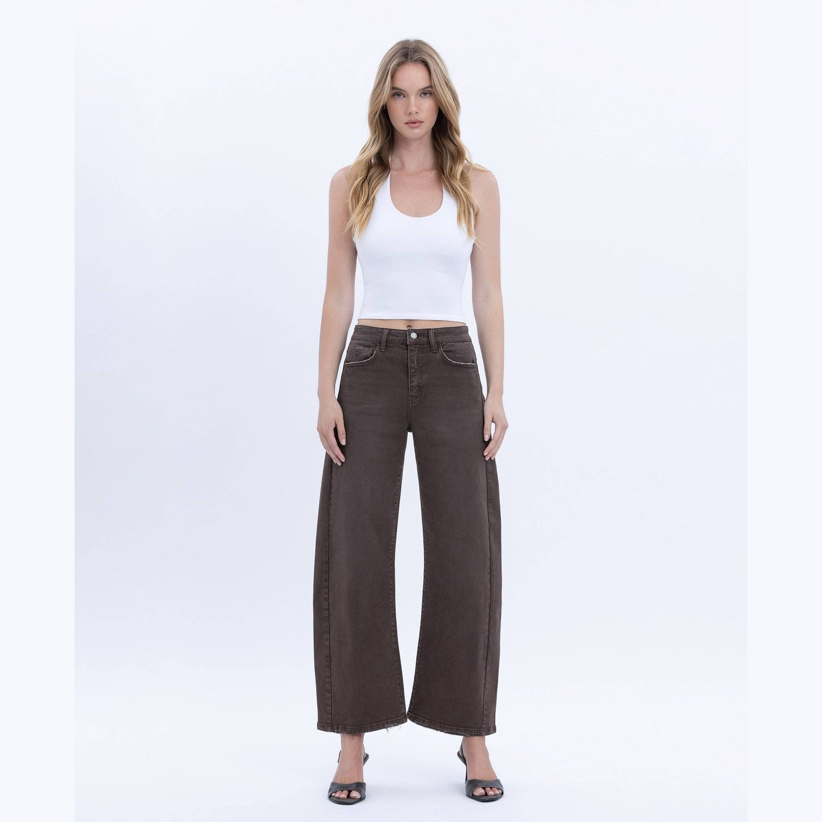 The Espresso Edit Barrel Jeans