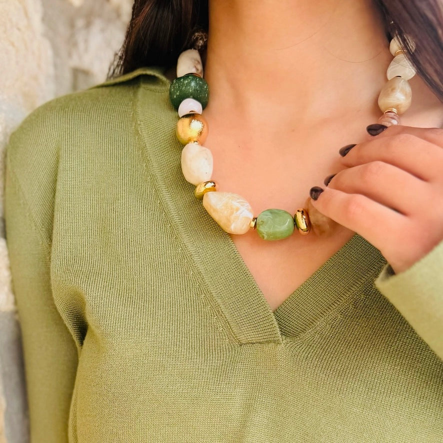 The Meadowstone Mixed Stone Necklace