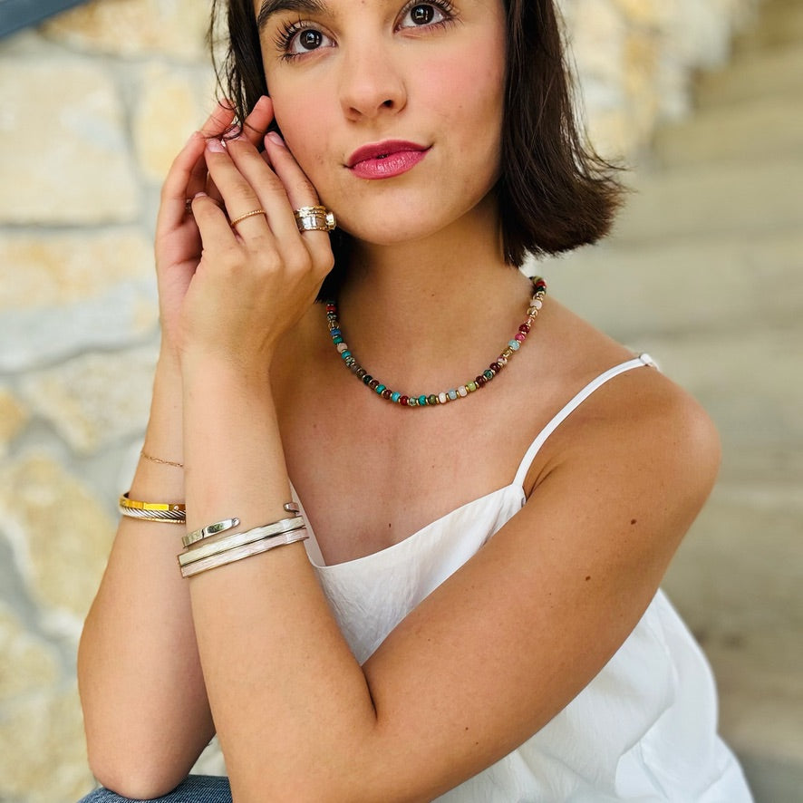 The Santorini Waterproof Gem Necklace