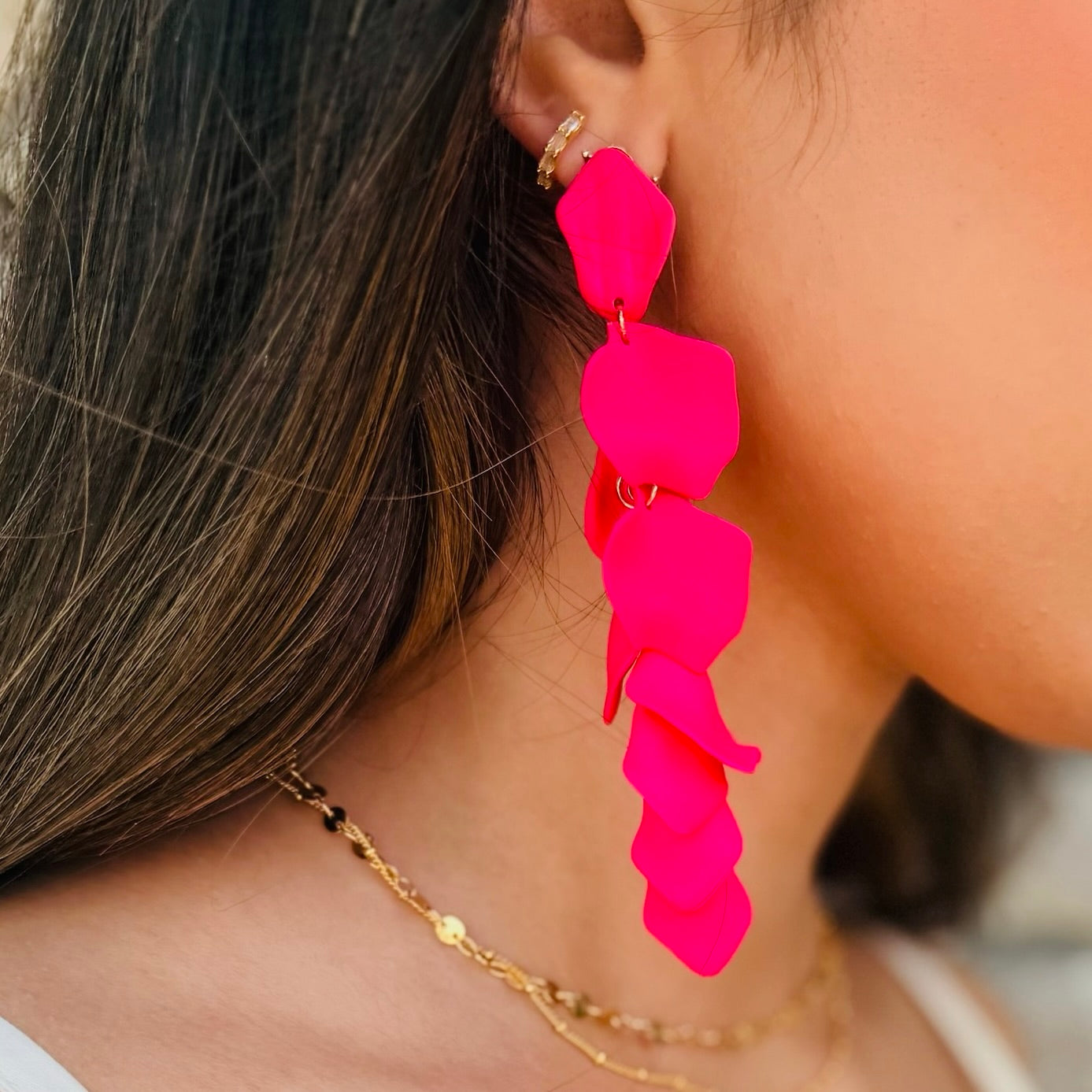 Sophia Petal Dangle Earrings