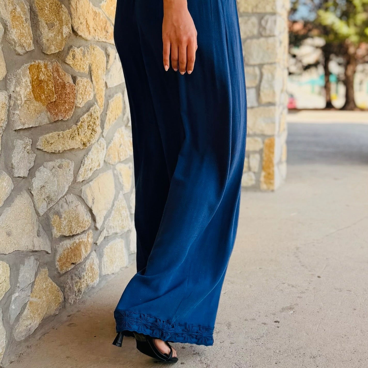 Midnight Riviera Embroidered Set