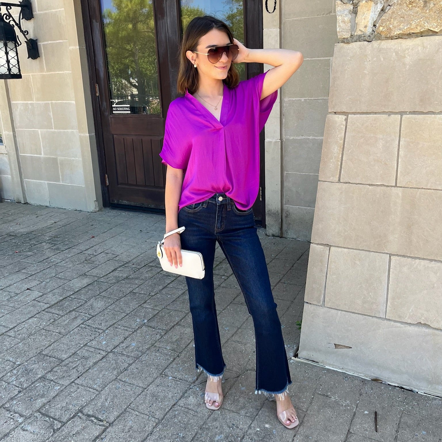 best selling blouse, relaxed fit blouse, drop shoulder top, flowy blouse, lightweight blouse, solid color blouse, versatile wardrobe staple, timeless women's top, classic blouse, business casual blouse, office blouse, workwear top, dressy casual blouse, everyday essential blouse, all season blouse, fall staple top, winter staple top, spring staple blouse, chic basic blouse, breathable polyester blouse, easy to style blouse, polished feminine top