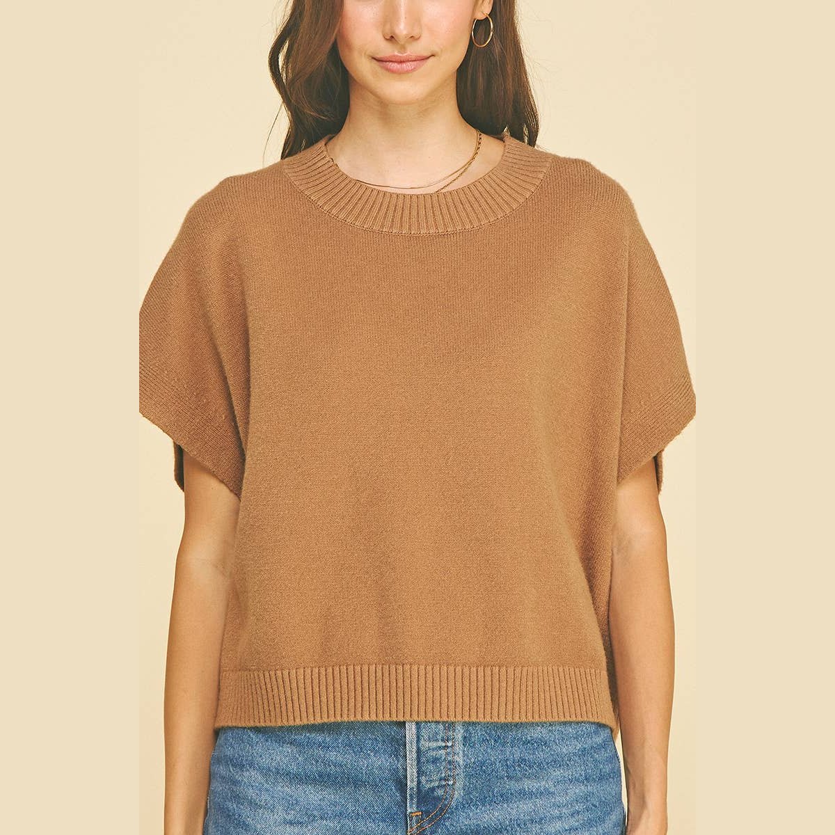 Florence Drop Shoulder Classic Sweater Top